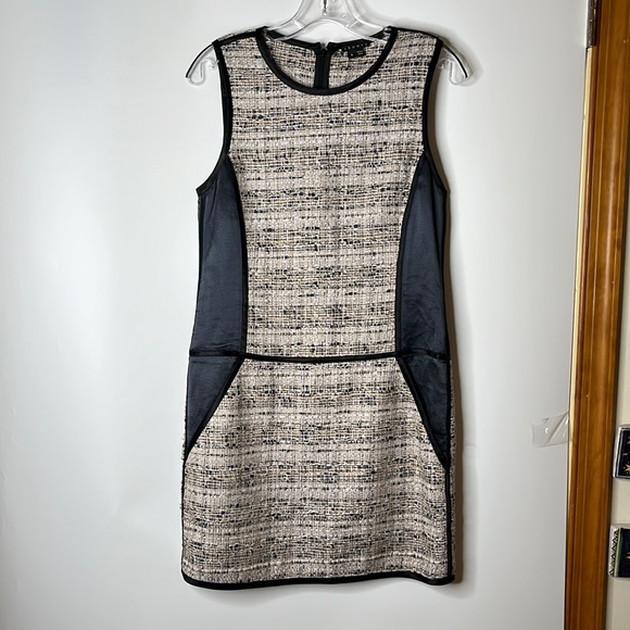Theory Womens Dress Woven Silk Hemp Sleeveless Shift Size 4 - Picture 1 of 8